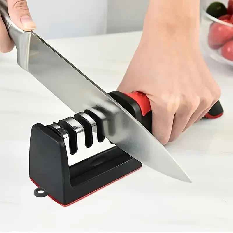 3-in-1 Knife Sharpener Set with Ceramic Peeler | 3-Stage Blade Restorer